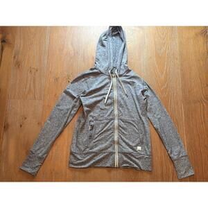 Vuori Gray Zip-Up Hoodie Soft Fabric Athleisure X-Small